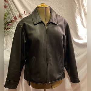 LEATHER COAT Eddie Bauer Rich brown